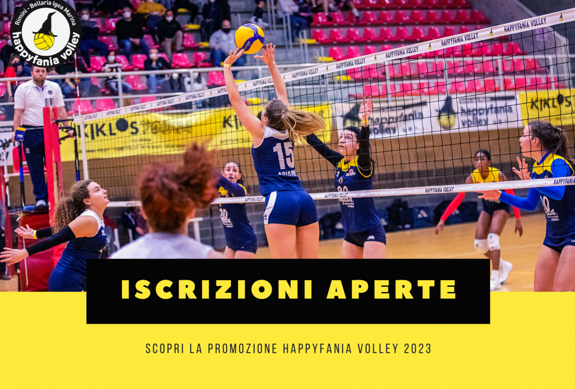 HAPPYFANIA VOLLEY 2023 ISCRIZIONI APERTE HAPPYFANIA VOLLEY 2023 ISCRIZIONI APERTE
