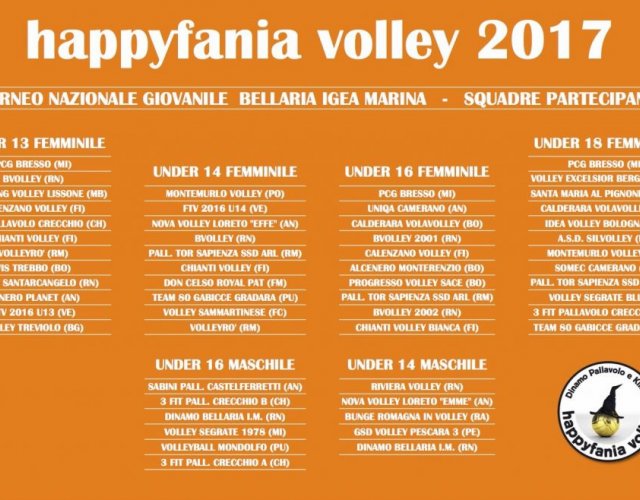 5° HAPPYFANIA VOLLEY